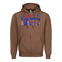 Chestnut happy birthday america Zipper Hoodie - Artiststas