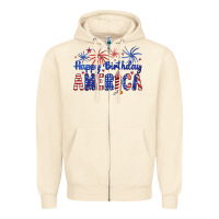 Sandshell happy birthday america Zipper Hoodie - Artiststas