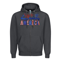 Happy Birthday America Zipper Hoodie | Teevron