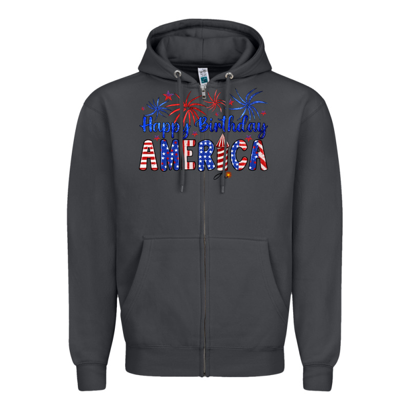 Happy Birthday America Zipper Hoodie by Artiststas | Teevron