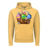 Vintage Mustard Easter eggs  Easter Day Vintage Hoodie - CowGirlArtShop