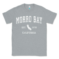 Heather Grey Morro Bay California CA Vintage Athletic Sports Design Classic Tee - longCreatives