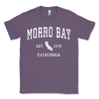Lavender Morro Bay California CA Vintage Athletic Sports Design Classic Tee - longCreatives