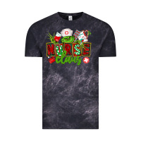 Cloud Black nurse claus christmas Vintage Tee - CowGirlArtShop