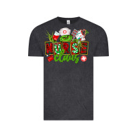 Vintage Black nurse claus christmas Vintage Tee - CowGirlArtShop