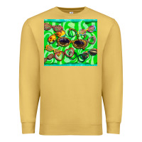 Antique Gold sunglasses Premium Sweatshirt - BarkalooDesign