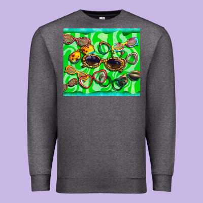 Sunglasses Premium Sweatshirt Designed By Barkaloodesign