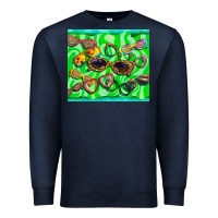 Navy sunglasses Premium Sweatshirt - BarkalooDesign
