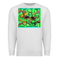 Oatmeal Heather sunglasses Premium Sweatshirt - BarkalooDesign