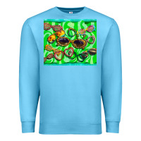 Ocean Blue sunglasses Premium Sweatshirt - BarkalooDesign