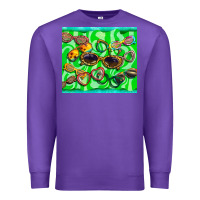 Purple sunglasses Premium Sweatshirt - BarkalooDesign