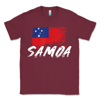 Burgundy samoan gifts   somoan flag t shirt Classic Tee - longCreatives