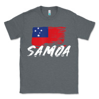 Charcoal Heather samoan gifts   somoan flag t shirt Classic Tee - longCreatives