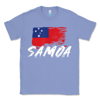 Colony Blue samoan gifts   somoan flag t shirt Classic Tee - longCreatives