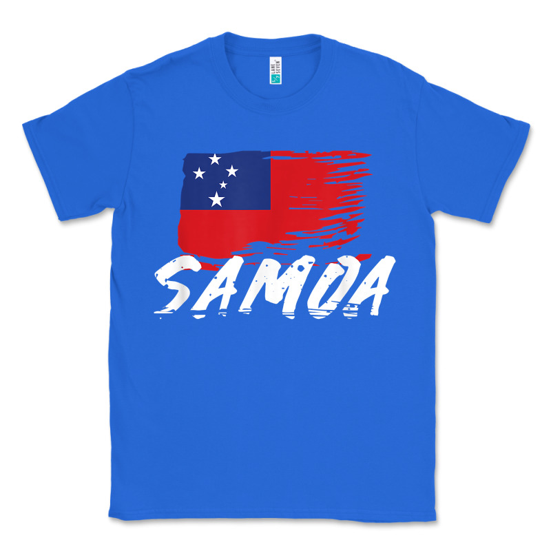 Samoan Gifts   Somoan Flag T Shirt Classic Tee by longCreatives | Teevron