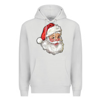 Dove Grey Santa Claus Premium Hoodie - RanaPortraitStore