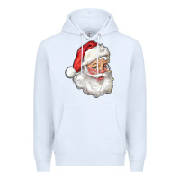 White Santa Claus Premium Hoodie - RanaPortraitStore