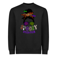 Black spooky mama Heavyweight Sweatshirt - SublimationCraftShop