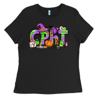 Black Halloween CPHT Pharmacy Technician Ladies Tee - texasbilliewilder