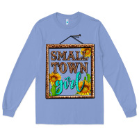 Colony Blue small town girl olivia Long Sleeve Tee - OliviaCreatesArt