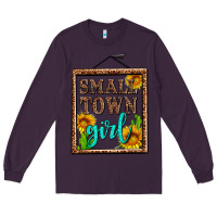 Plum small town girl olivia Long Sleeve Tee - OliviaCreatesArt
