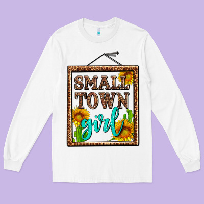 Small Town Girl Olivia Long Sleeve Tee Designed By Oliviacreatesart