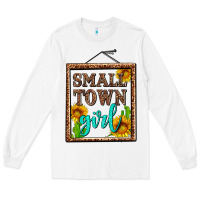 White small town girl olivia Long Sleeve Tee - OliviaCreatesArt