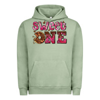 Pigment Oil Green sweet one donut Urban Hoodie - AdoDesignShop
