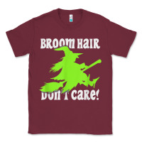 Burgundy witches saying broom hair dont care halloween camper joke Classic Tee - longCreatives