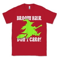 Red witches saying broom hair dont care halloween camper joke Classic Tee - longCreatives