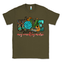 Army Green Western love my country music Classic Tee - HowdyJamesFarm