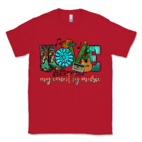 Red Western love my country music Classic Tee - HowdyJamesFarm