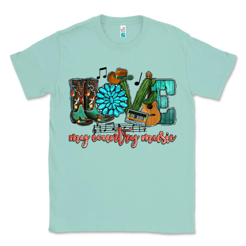 Western Love My Country Music Classic Tee by HowdyJamesFarm | Teevron