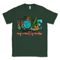 Sports Green Western love my country music Classic Tee - HowdyJamesFarm