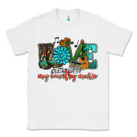 White Western love my country music Classic Tee - HowdyJamesFarm