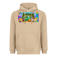 Mushroom hippie soul license plate Heavyweight Hoodie - BarkalooDesign