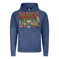 Vintage Denim Mama needs a drink mother's day Vintage Hoodie - HowdyJamesFarm