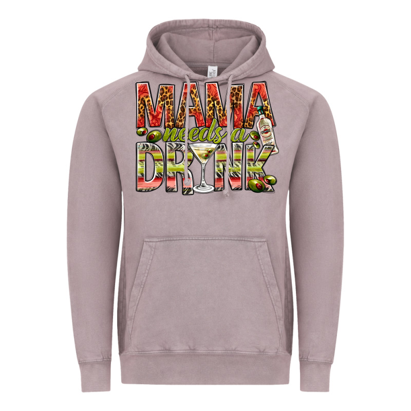 Mama Needs A Drink Mother's Day Vintage Hoodie by HowdyJamesFarm | Teevron