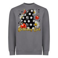 Storm ladybug birthday girl age 4 Heavyweight Sweatshirt - LillyAllenDesigns