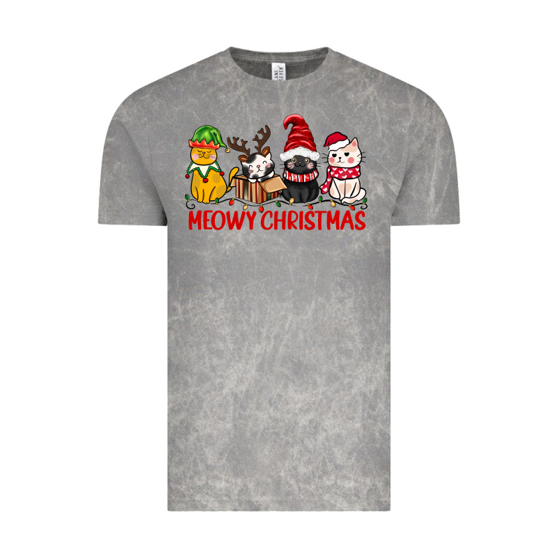 Meowy Christmas Vintage Tee by CowGirlArtShop | Teevron