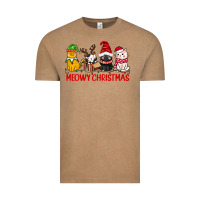 Vintage Coffee meowy christmas Vintage Tee - CowGirlArtShop