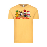 Vintage Mustard meowy christmas Vintage Tee - CowGirlArtShop