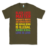 Army Green Black Lives Matter List Classic Tee - longCreatives