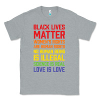 Heather Grey Black Lives Matter List Classic Tee - longCreatives