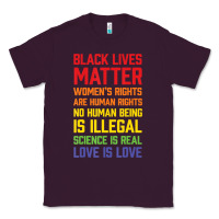 Plum Black Lives Matter List Classic Tee - longCreatives