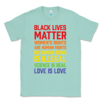 Seafoam Black Lives Matter List Classic Tee - longCreatives