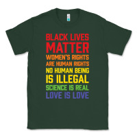 Sports Green Black Lives Matter List Classic Tee - longCreatives