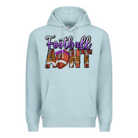 Blue Mist Football Aunt Premium Hoodie - CowhideDigitalArt