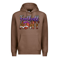 Chestnut Football Aunt Premium Hoodie - CowhideDigitalArt