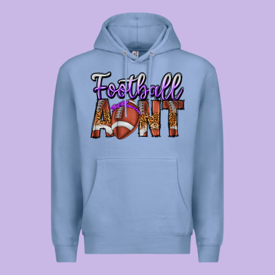 Football Aunt Premium Hoodie Designed By Cowhidedigitalart